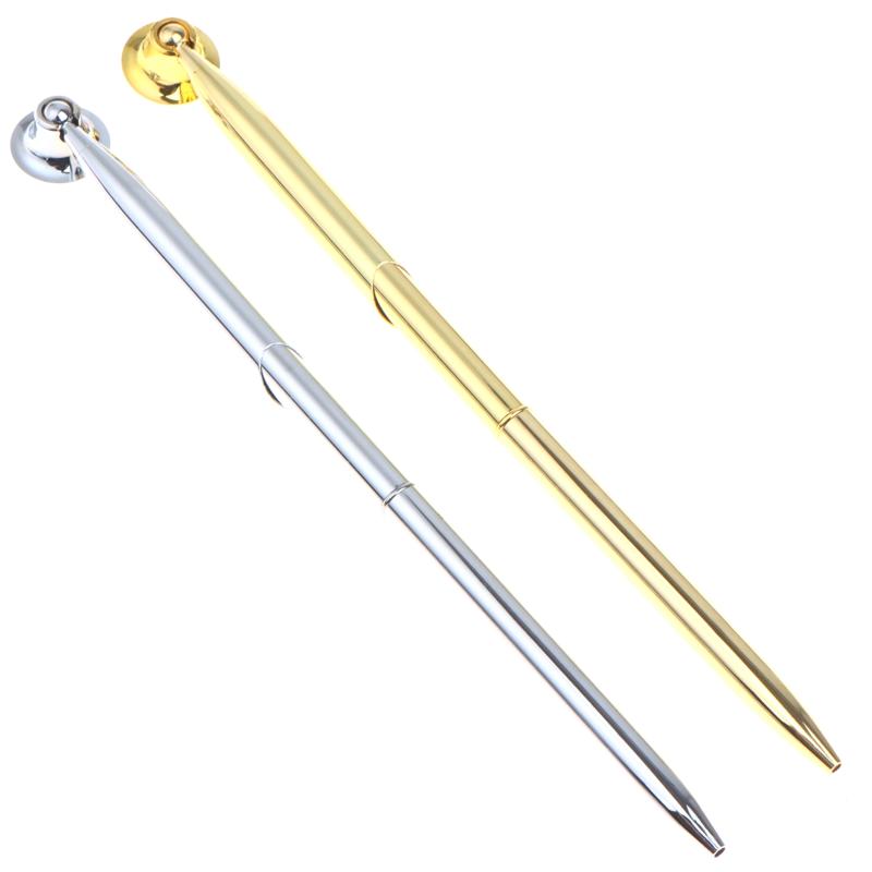 Retro Metal Ballpoint Pen Set With Heavy Duty Base Stand Long Lasting Ink for Office Wedding Signature Business Events