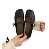 Mary Jane Schuhe mit weicher Sohle, runde Spitze, flacher Ausschnitt, Frühjahr 2025 neu, pendlerfreundlich, vielseitig, Einriemen, Einzelspangen-Schuhe, flache Damenschuhe