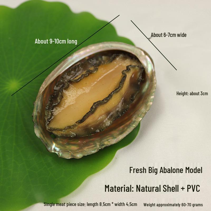 Simulated Seafood Props: Abalone, Oyster, Scallop, Sea Cucumber, Lobster, Crab with Garlic Vermicelli