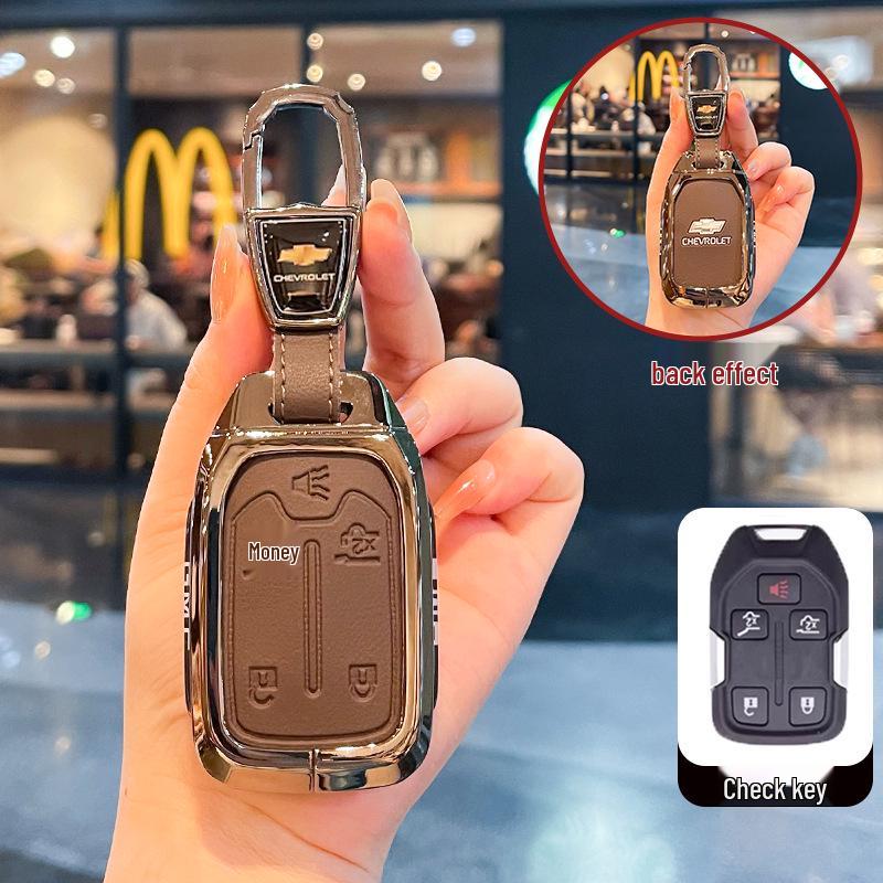 Chevrolet K5 Trax Cruze Sleuteletui - Star Milesuo Metalen Gesp Volledige Dekking Shell