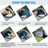 Car side rearview mirror PET+nano waterproof and anti fog film rainproof sticker with clear vision in rainy days universal set