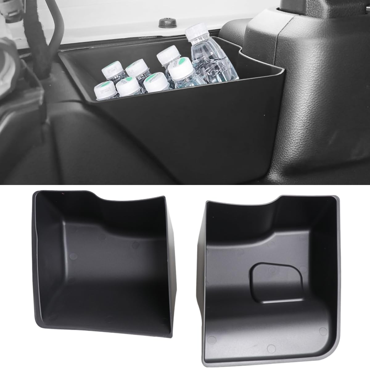 

YOCTM Trunk Side Storage Box for Jeep Wrangler JL Doors Trunk Side Storage Tail Storage Small Item Interior Custom Parts 2/4 (2024-2025) - Box, Box, чёрный