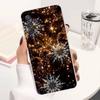 Art Christmas Snowflakes For Samsung A51,30,71,S9,Ultra,Lite,S23,22,21,PIus,10,20,FE,Transparent, Silicone Case