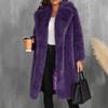 New Fashionable Women's Faux Fur Long Jacket