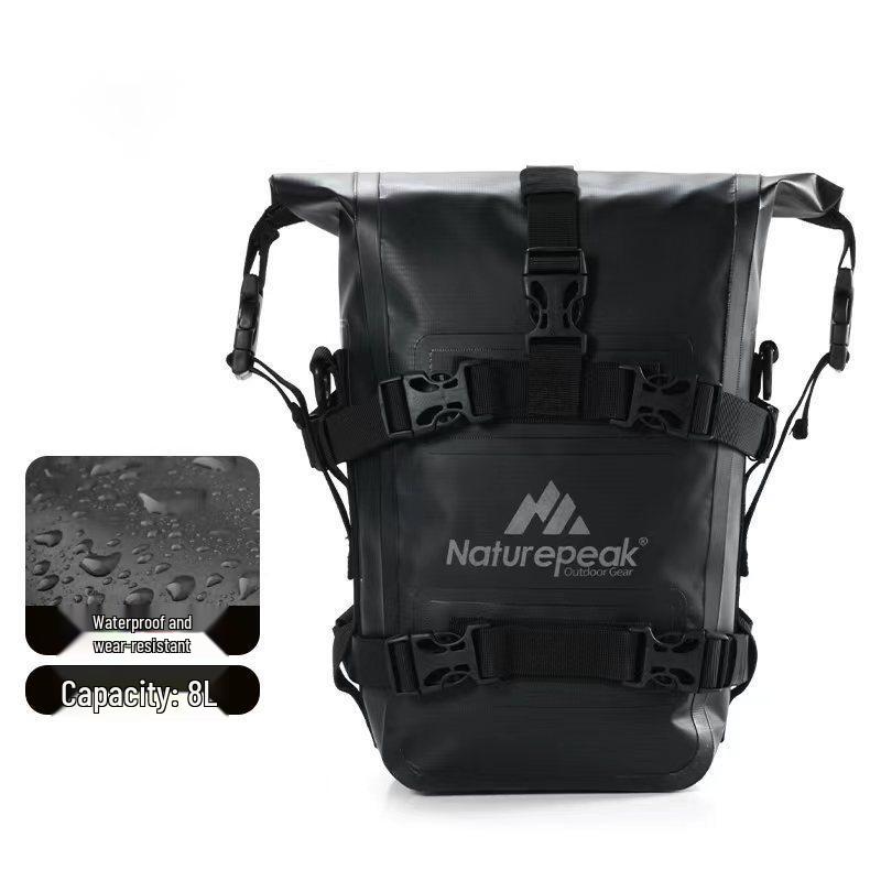 Naturepea Waterproof Motorcycle Saddlebag and Multi-functional Riding PVC Backpack