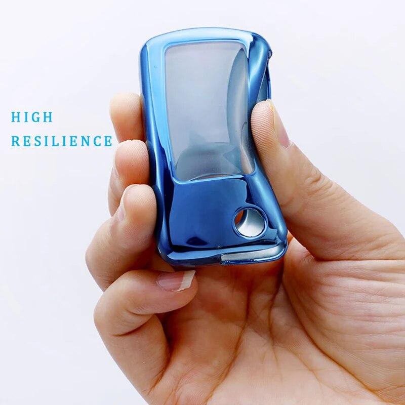 Husă pentru chei de mașină din TPU moale, breloc pentru chei pentru VW Volkswagen Polo Golf Passat B5 B6 B7 Beetle Caddy Up Eos Tiguan pentru Skoda Octavia