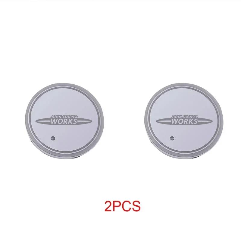 

2P Car LED lamp coaster coaster drink BMW mini Cooper JCW F54F55F56 R54 R55R56 Clubman Countryman automatically switches colors. 2pcs