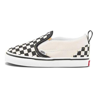 Classic Slip-On V TD Checkerboard - Black White Baby Sneakers VN0A34885GX