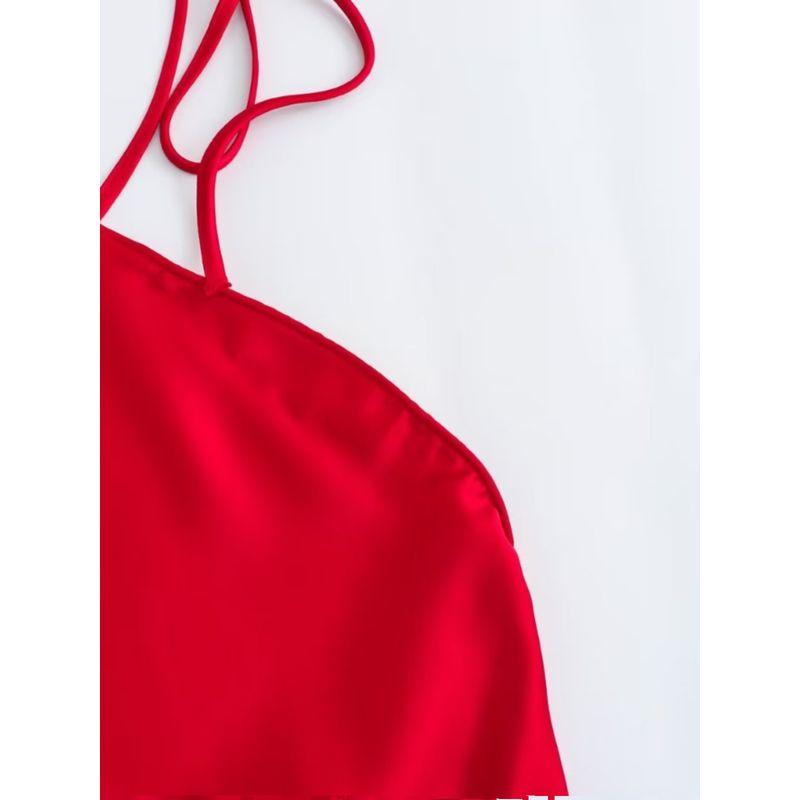 Women's New Fashion Style Silk Satin Texture Dress