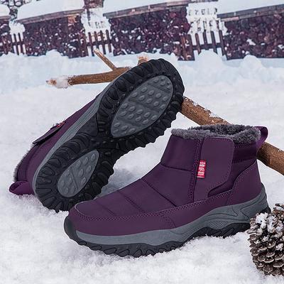 Damenstiefel Unisex Winterschuhe Damen Wasserdichte Schneestiefel Damen Slipper Freizeitschuh Plüschschuhe Herren Knöchelstiefel