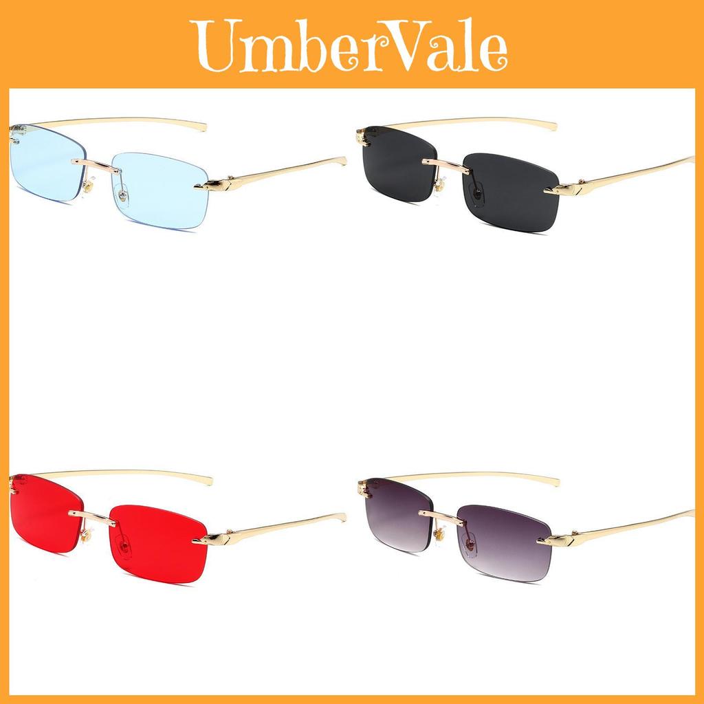 Leopard Head Frameless Sunglasses With Uv400 Protection For Fashionable Outdoor Wear
