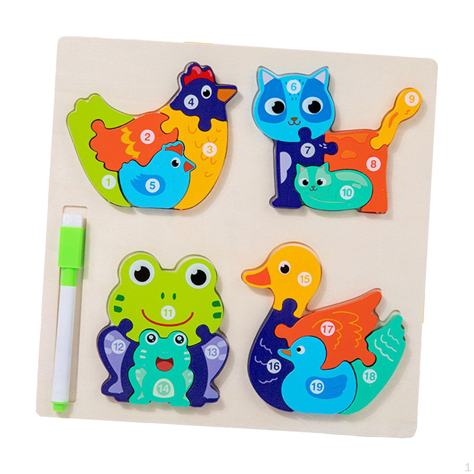 

Красочные деревянные головоломки для юных умов - набор развивающих игрушек pasture