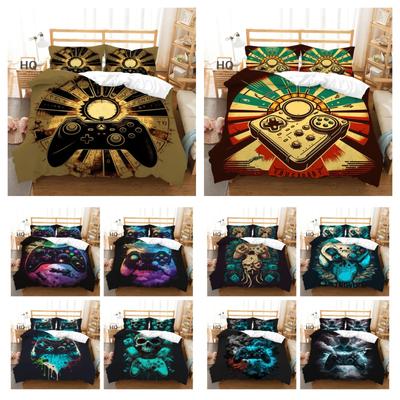 Game Console Printed Bedding Set Microfiber Teens Double Size Bed Set Cover Fashion Highend Home Bedclothes