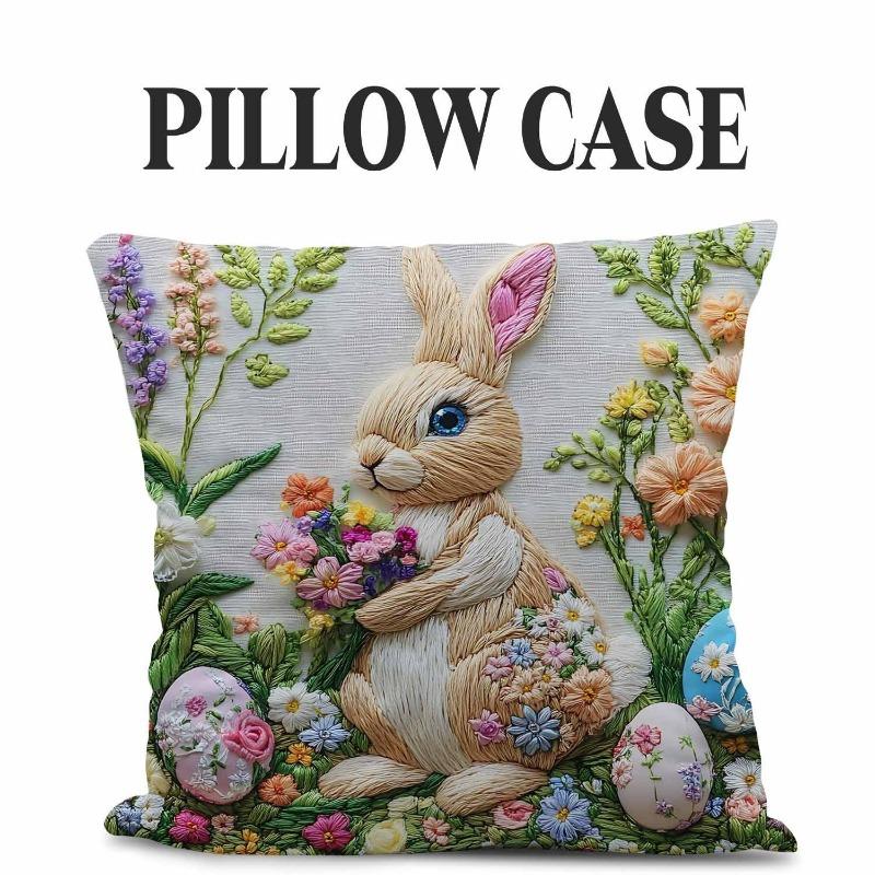 Fronha fofa com estampa de animal: Impressão plana 2D, bordado não real, sofá noturno almofada de sofá noturno