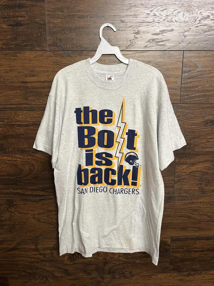 VTG San Diego Chargers T-shirt - The Bolt is Back Tee L Unisex T-Shirt S