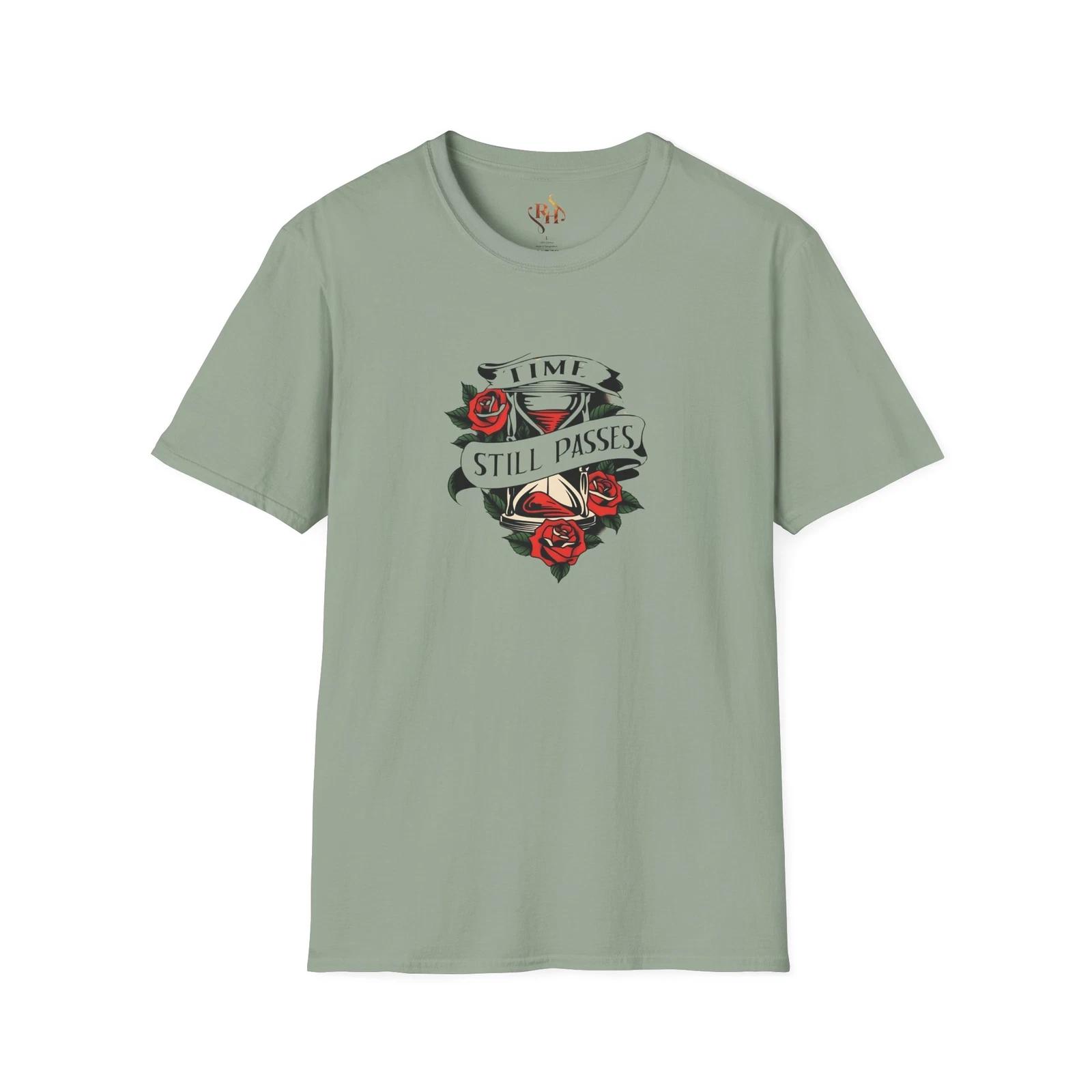 

Vintage Rose Graphic Tee, Unique Mindfullness Gift, Casual T-Shirt, Boho Style 3XL