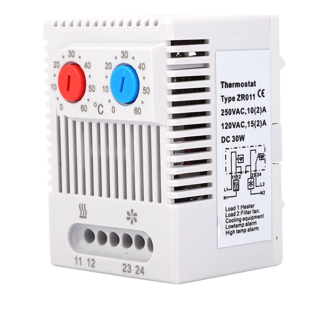 Temperature Controller Switch Open Close Adjustable Mechanical Thermostat 0 60 Celsius ZR011ZR011