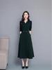 Elegant Women's Spring/Autumn Long Sleeve Wide-Leg Dress
