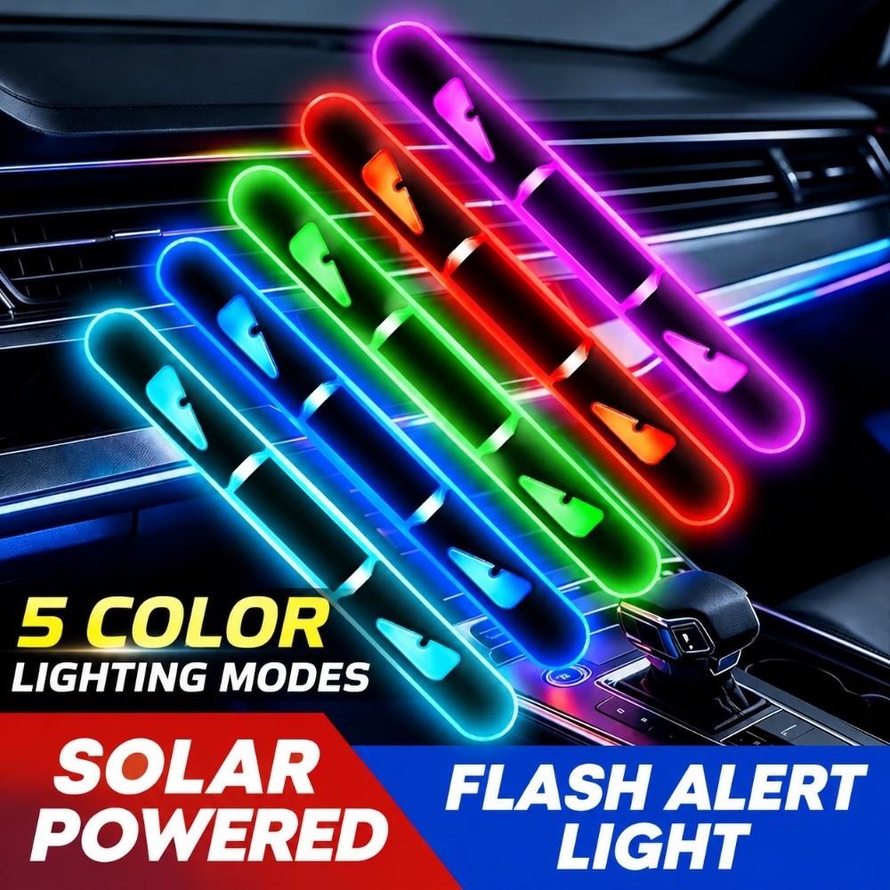 5 Color Car Door Anti-Collision Strip Cat Eye RGB LED Light Bars Car Accessories