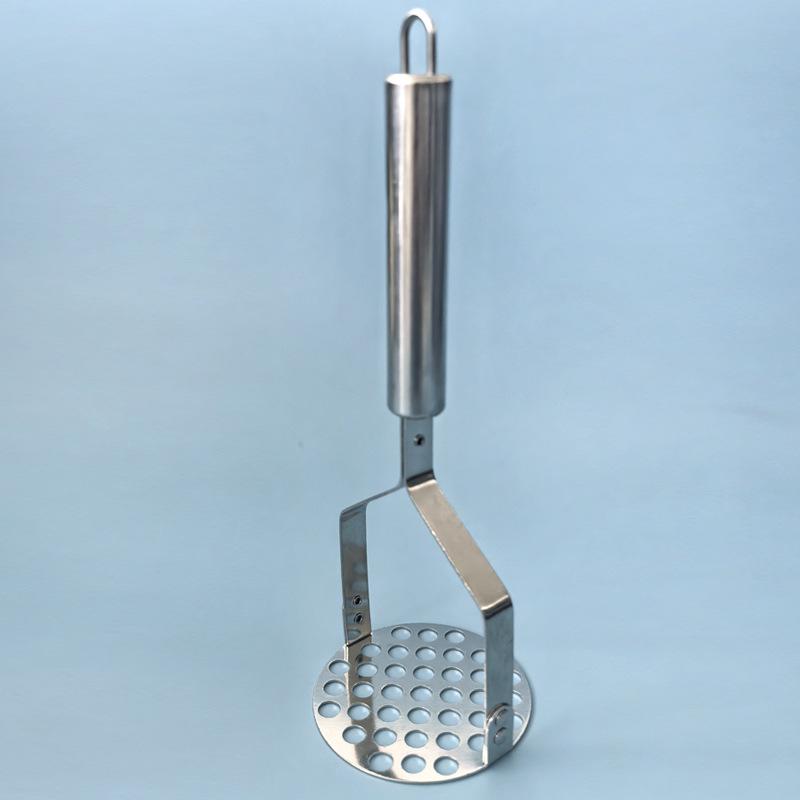 Purple Stainless Steel Masher for Potatoes and Baby Food