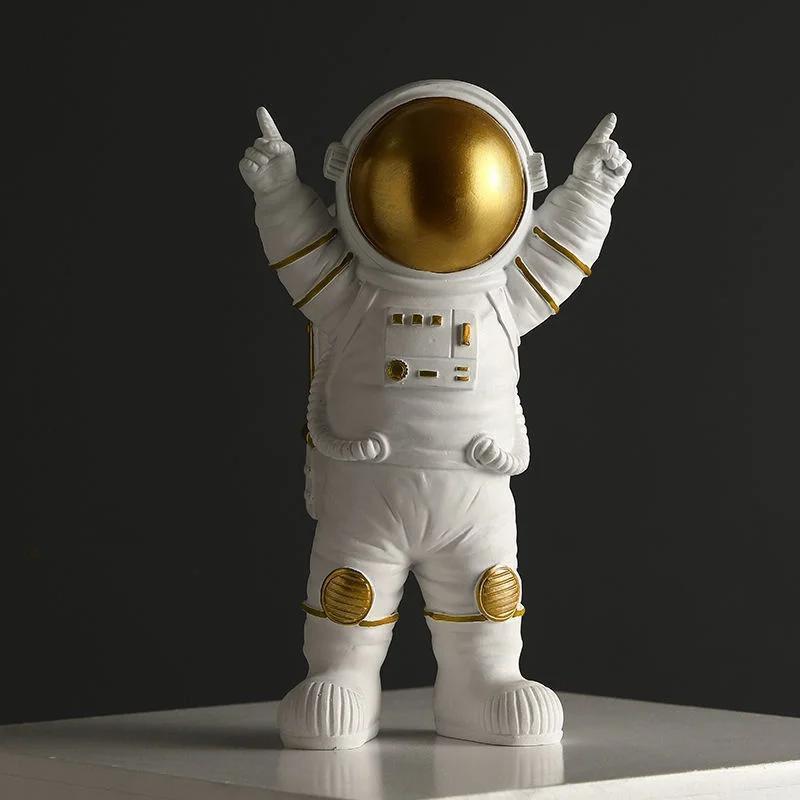 3Pcs Mini Astronaut Figures Cute Space Man Statues Desktop Decoration Collectible Model For Car Home Room Birthday Gift