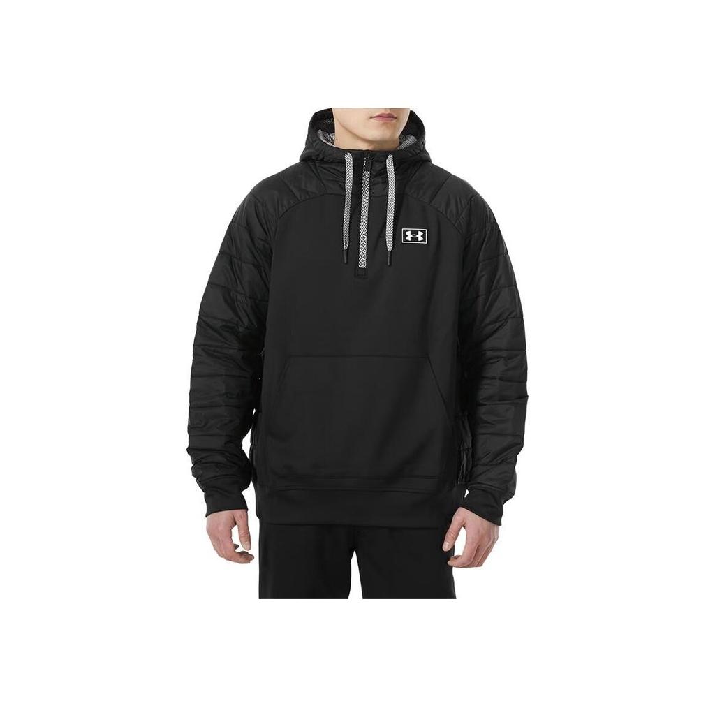 Under Armour Essential Loose Warm Hooded Jacket Men Black 1368675-001