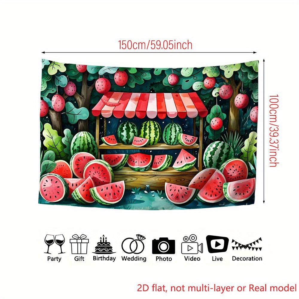 2D plane, 2D plane printing party banner 1 piece Watermelon standXY
