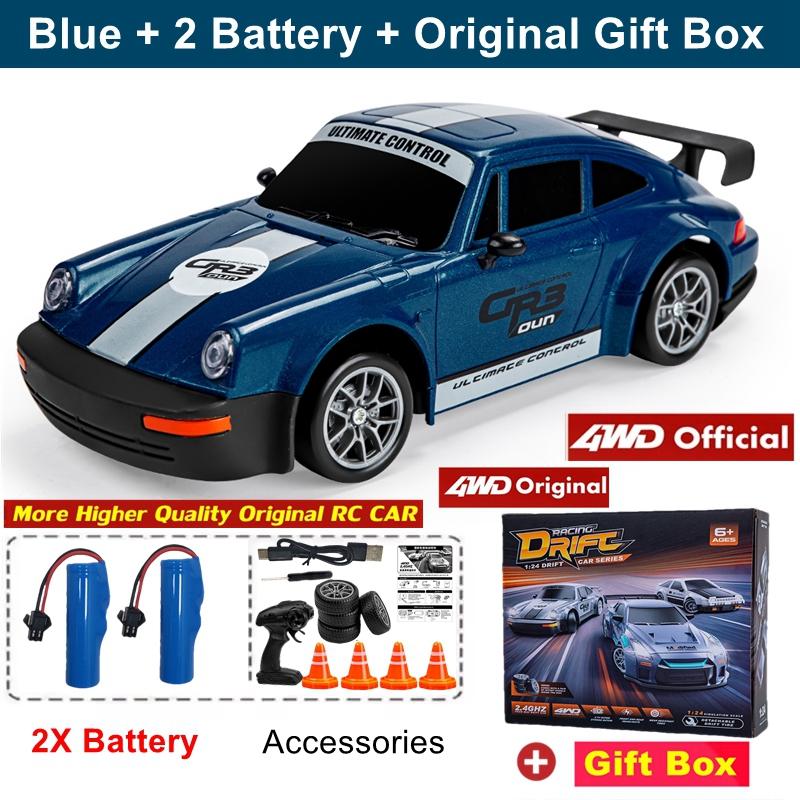 4Wd Rc Drift Car With Led Light 2.4G Radio 20Km/H High Speed Remote Control Racing Cars Vehicle Model Toy Gift For Boy Girl Kid
