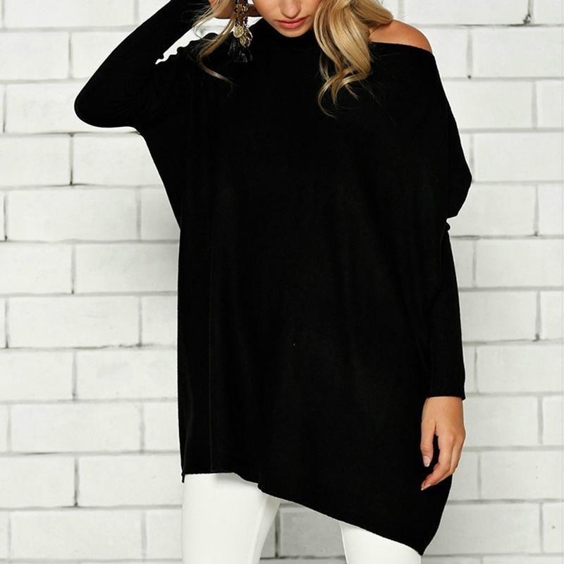T Sleeves Long Shirt Women Clothing Solid Color Round Neck Breathable Fashion