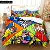 Cartoon Wario Ware Get It Together Bedding Set Boys Girls Twin Queen Full Size Duvet Cover Pillowcase Bed Adult Bedroom