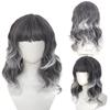 Harajuku Orange Blue Gold Grey Curly Wigs Synthetic Women Layered Wigs  Role-playing