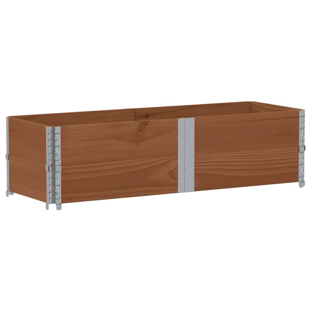 Vidaxl Fioriera da Giardino, Marrone, 150X50 Cm, Legno Massello di Pino