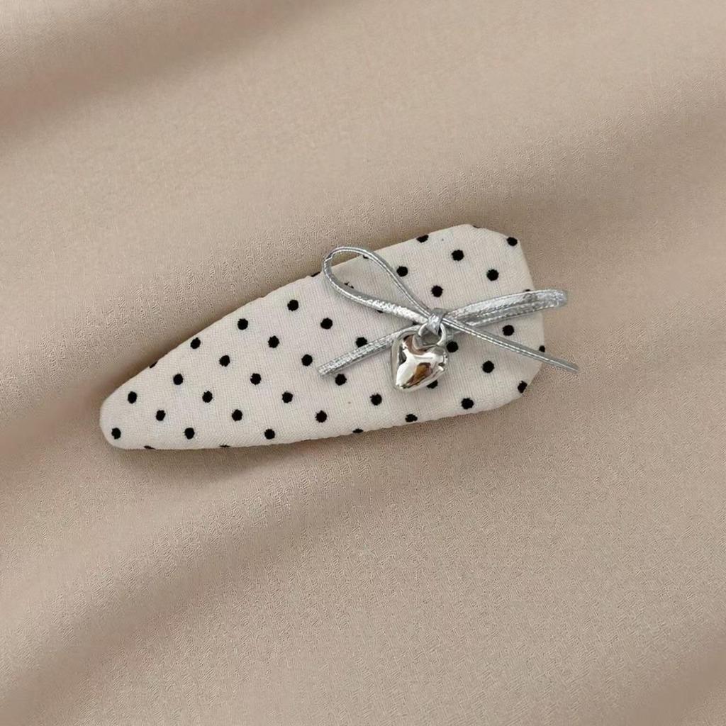 Morbida Pinza con Fiocco in Pizzo Bianco per Ciocche & Code di Cavallo