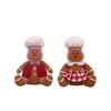 Christmas Decor Doll Cartoon Sitting Position Gingerbread Figure Tabletop Children Gift Party Holiday Decor Props Christmas