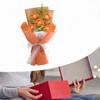 Crochet Flower Bouquet Completed Decoration Gifts Centerpieces Fake Knitted for