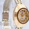 Used Working Item  Good Condition RADO BALBOA Cut Glass Hard Metal Case Automatic Watch Ladies Rado Balboa Combination Bracelet SS Gold Silver