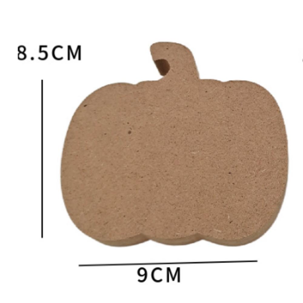 Artibetter 10pcs Unfinished Wooden Pumpkin Cutouts For Crafts Halloween Table Decor Self Standing Pumpkin Ornaments For Painting