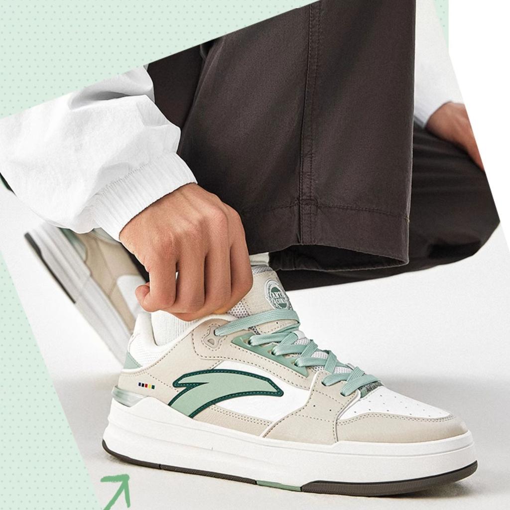 Anta Street Play Lite Comfortable Casual Wear Durable Breathable Low-Top Skate Shoes Men sneakers Off-White Green 112438052-12