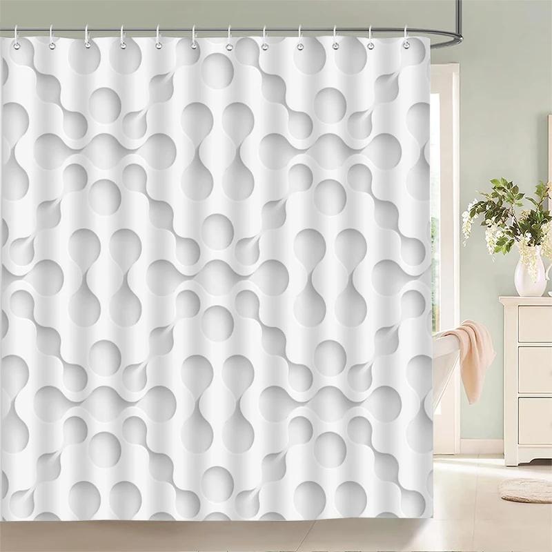 High Quality Washable Bathroom Curtains 3D Printing Shower Curtain Polyester Bath Screens Home Decoration