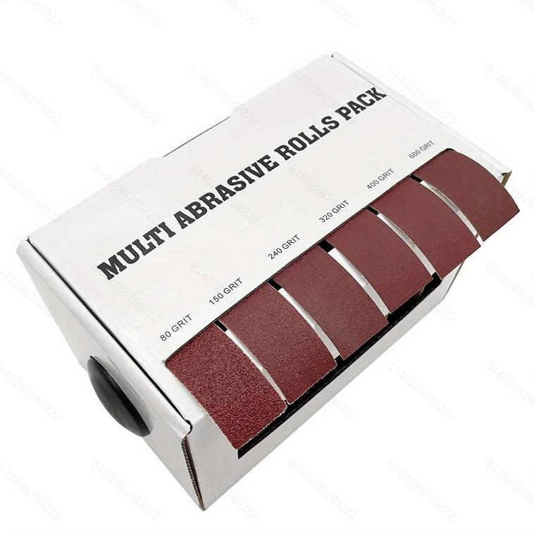 

Абразивная бумага, 4/5/6 рулонов наждачной бумаги, набор различных видов песка с дозатором, выдвижная наждачная ткань, рулонная полировка 8Mx6pc/box
