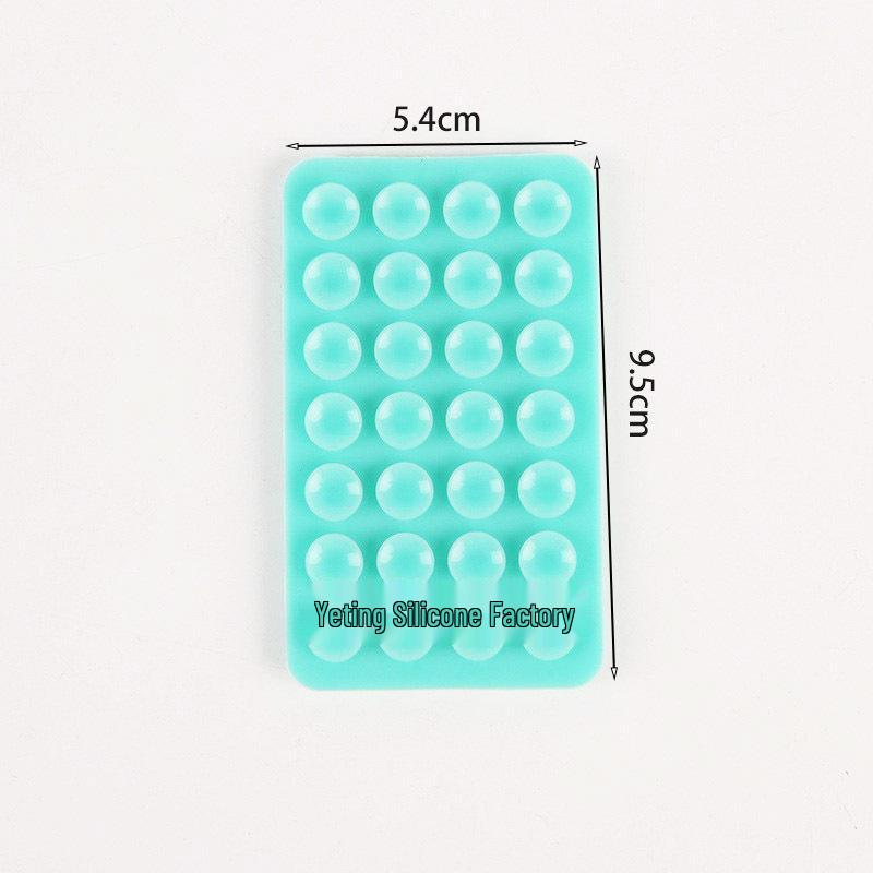 Double-Sided Silicone Mobile Phone Suction Cup Holder with 28/24 Beads for Strong Grip and Decompression