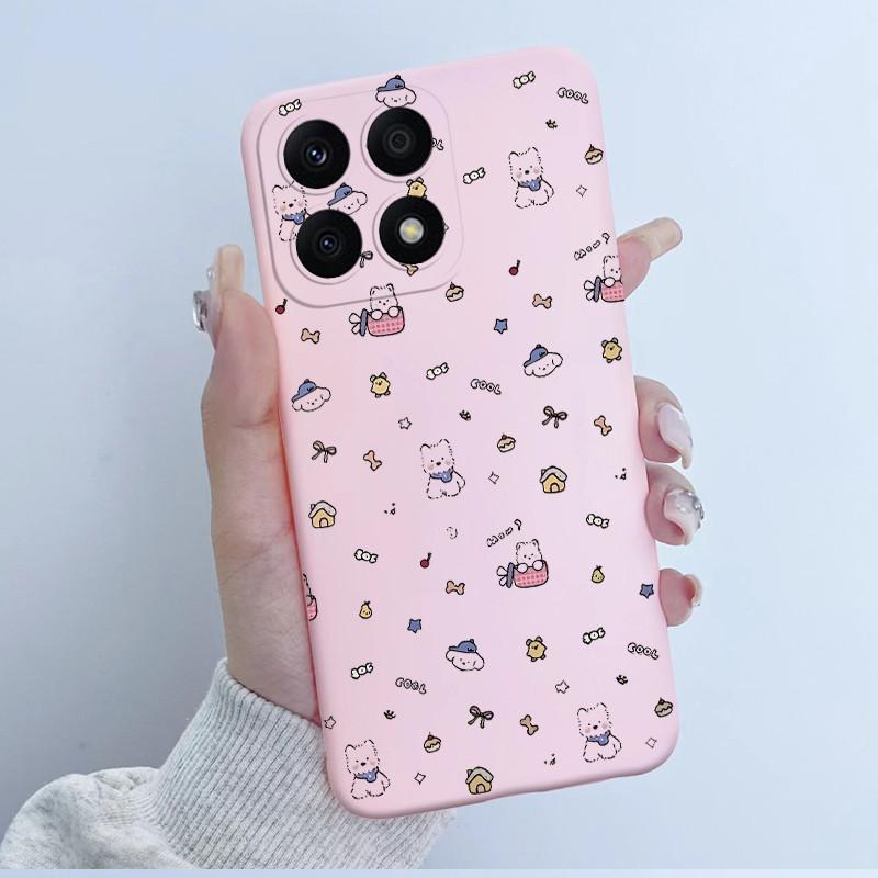 For Huawei Honor X8a Case HonorX8a Soft TPU Silicone Cover Cute Cartoon Panda Phone Case For Honor X6a HonorX6a Plus Coque Funda