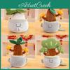 Adorable Office Plant Plush Toy Cute Buddha Style Potted Doll For Gift Giving