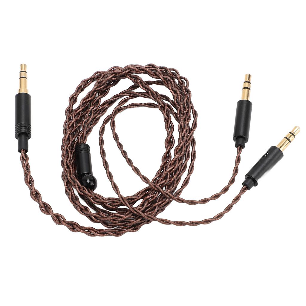 Headphone Replacement Cable 3.5mm to Dual 3.5mm Plug Earphone Cable for Beyerdynamic T1 II T5 for MDR Z7 for Sundara