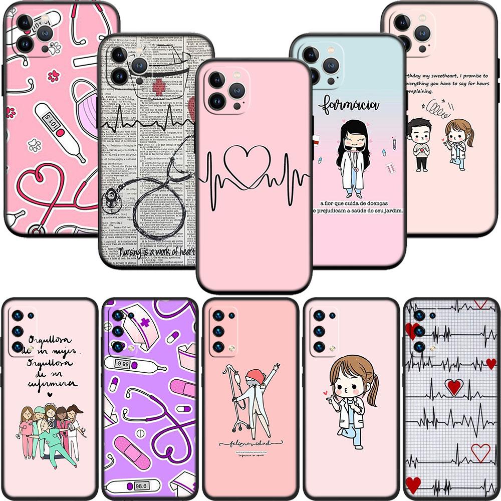 PP50 Nurse Doctor Stethoscope Soft Shell Phone Case for Xiaomi Xiaomi Poco M4 M5 M6 M7 X3 X6 X7 F8 Ultra Pro GT NFC