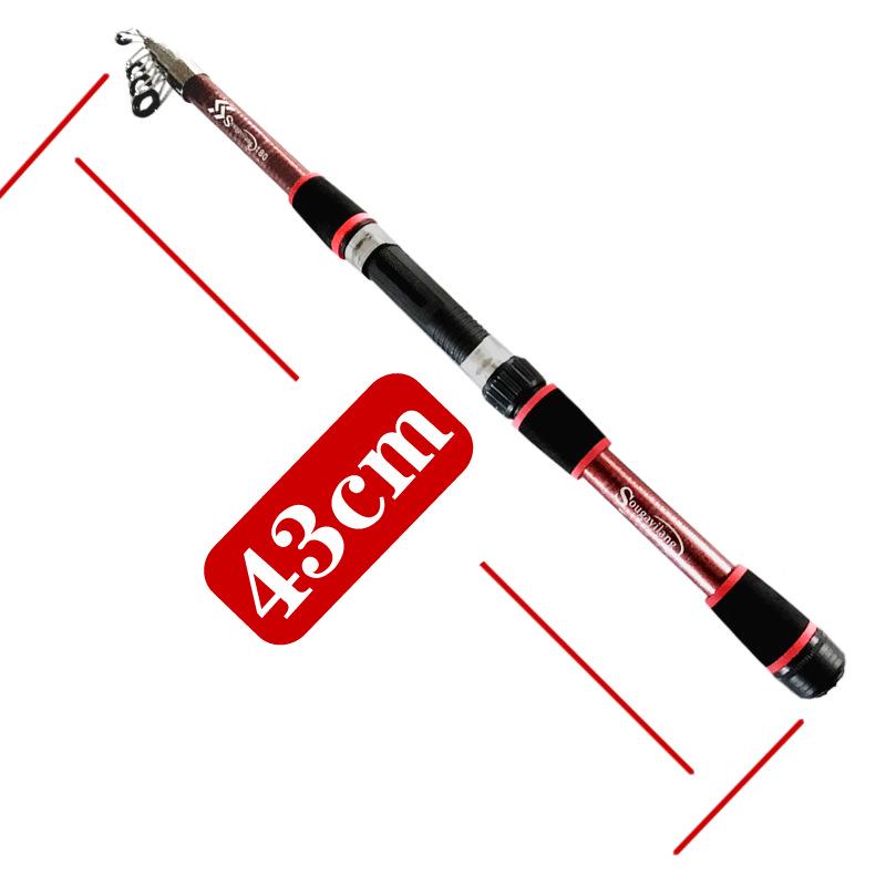 Compact Super Hard Carbon Sea Fishing Rod: Portable, Mini Rock Rod for Short-Distance Fishing.