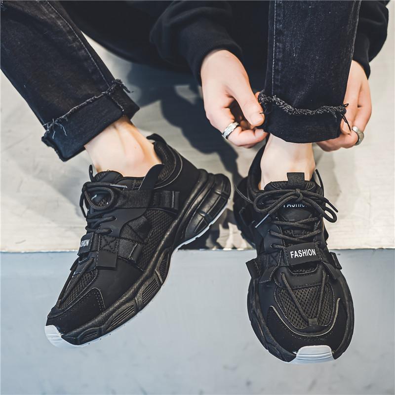 Hongkong-Stil vielseitige Dad-Schuhe Herren Herbst Sportschuhe Trendmarke Low-Top Retro Freizeitschuhe