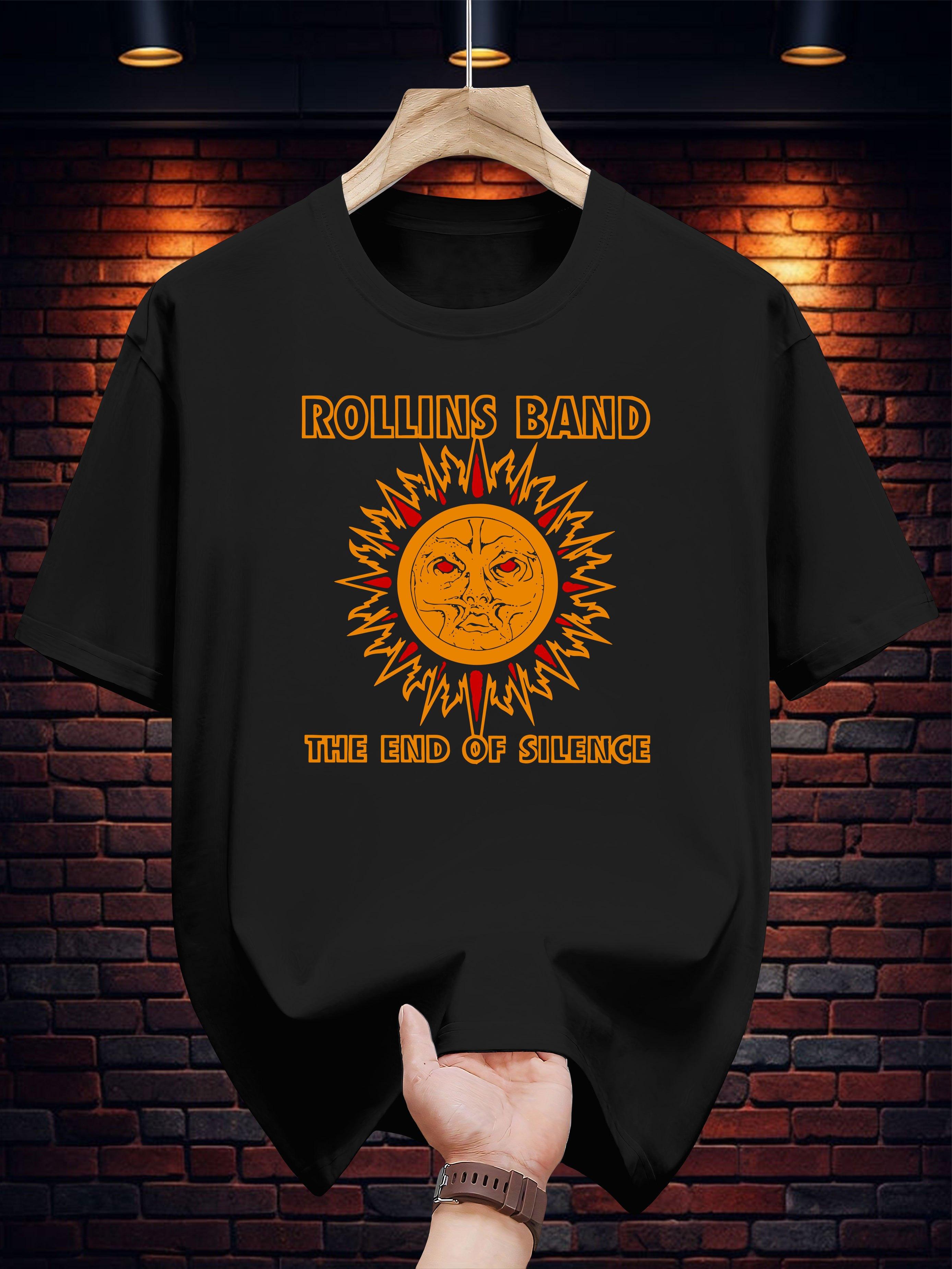 100% Cotton Graphic T-shirt - Rollins Band Sunset Print S