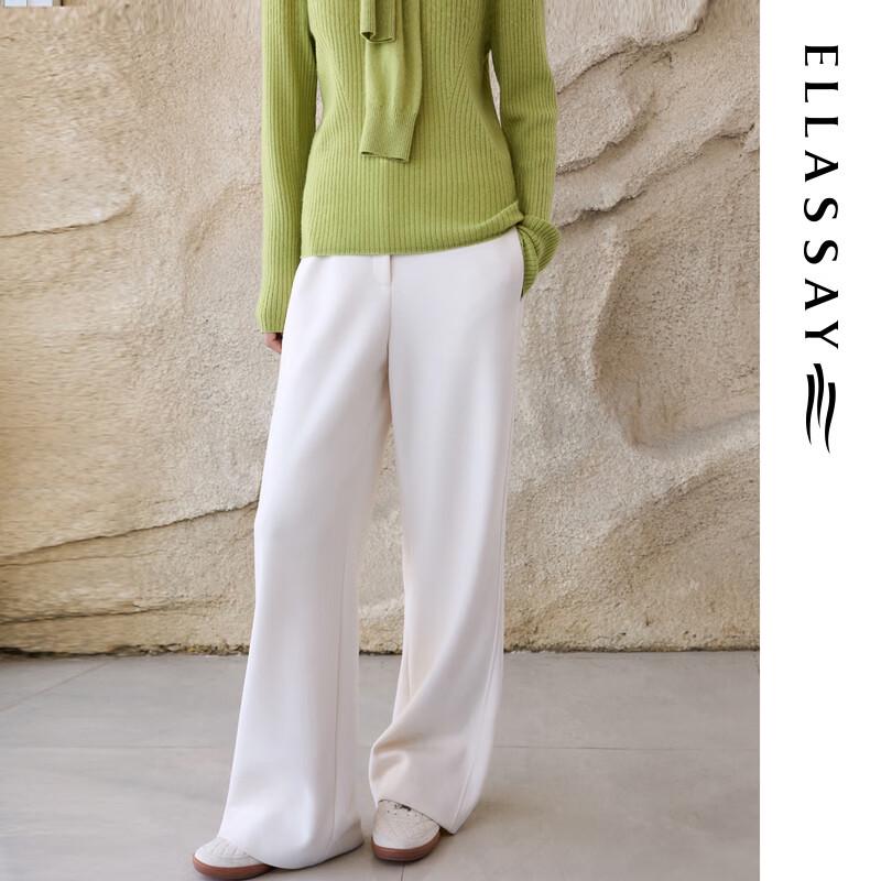

ELLASSAY 2025 Autumn High-Waist Straight Casual Pants XS