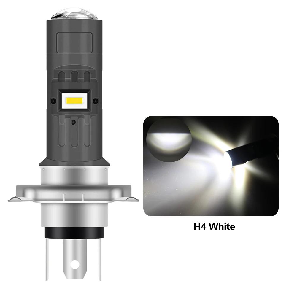 6000Lumen P15D H4 Motorcycle LED Spot Light Aluminum Alloy Lens Headlight Scooter Motorbike Bulb Dual Color DRL Hi/Lo Beam Light